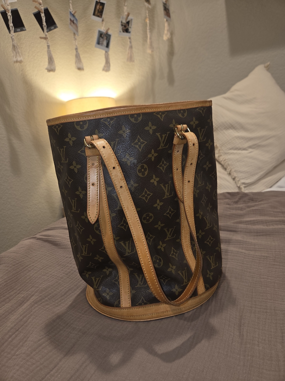 Louis Vuitton Monogram Petit Bucket Bag Vintage